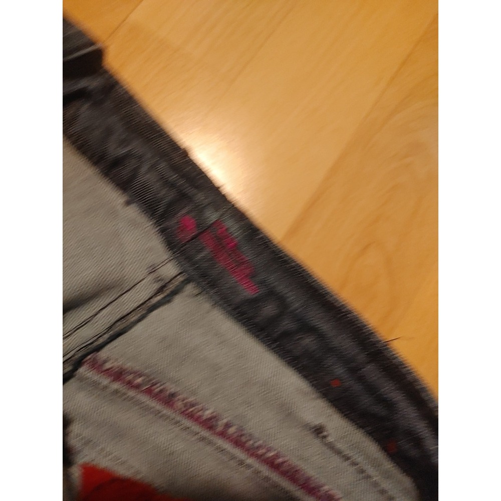 Foxy Jeans Distressed Denim Button Up Jean Skirt Size 13/32 - Picture 9 of 12